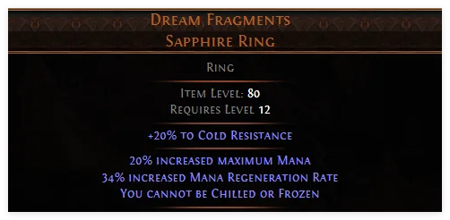 Dream Fragment Sapphire Ring
